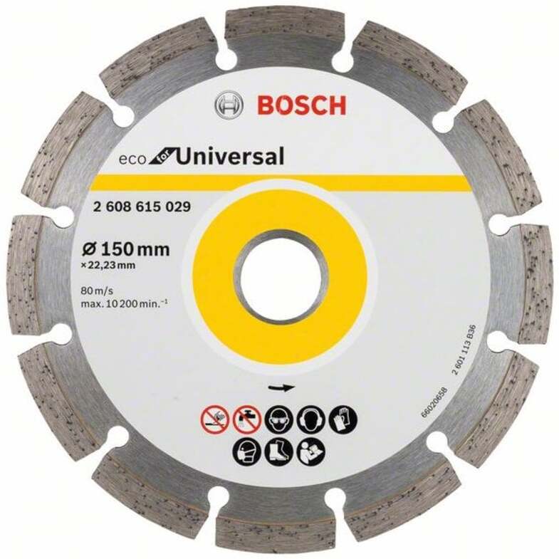 

Алмазный диск Bosch 2.608.615.029, Алмазный диск Bosch 150-22.23 Eco Universal 2.608.615.029