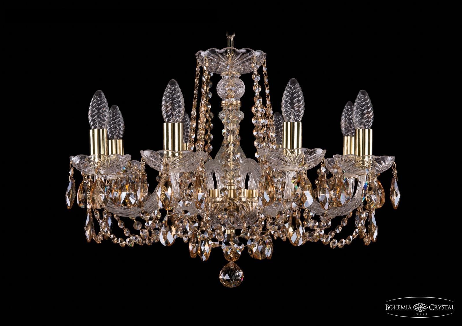 

Подвесная люстра Bohemia Ivele Crystal 1402/8/195/G/R721