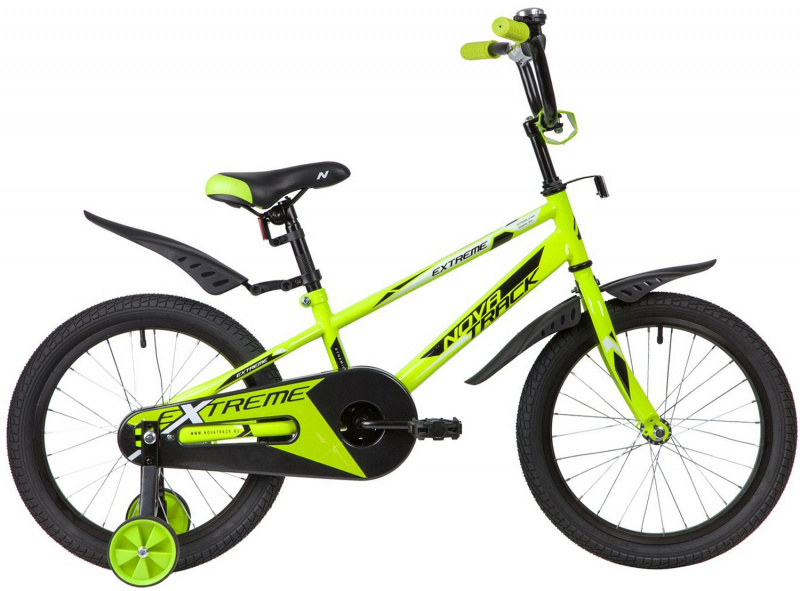 

Велосипед детский Novatrack Extreme 18'' зеленый [183EXTREME.GN9], Extreme детский
