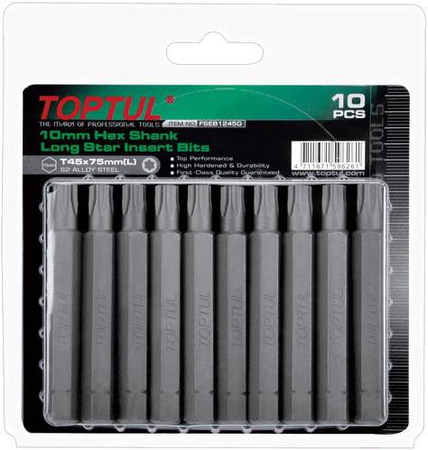 

Насадка слесарная Toptul TORX T27 75мм [FSEB1227G], Насадка слесарная Toptul TORX T27 75мм FSEB1227G