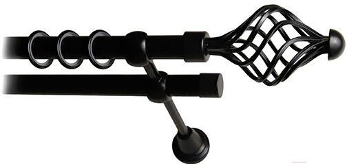 

Карниз Lm Decor Вираж 098 2р гладкий 25/19мм 4м черный матовый, Карниз Lm Decor Вираж 098 2р гладкий 25/19мм 4.0м черный матовый