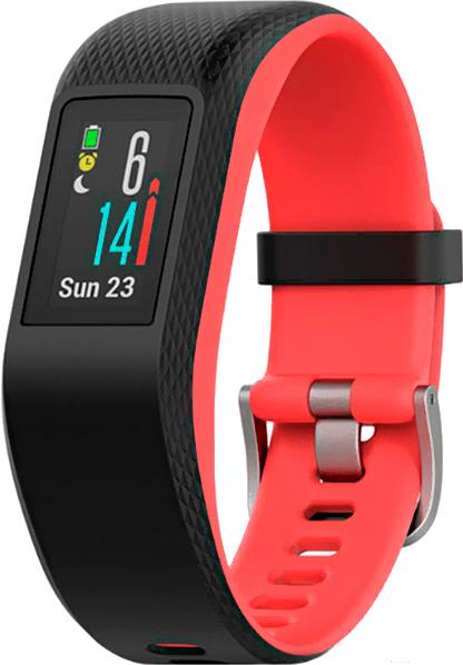 

Фитнес-браслет Garmin Vivosport S/M черно-алый [010-01789-21], Vivosport S/M