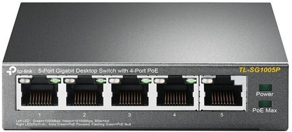 

Коммутатор TP-Link TL-SG1005P