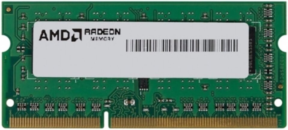 

Оперативная память AMD 4GB DDR3 SO-DIMM PC3-12800 [R534G1601S1S-UGO], ОЗУ DDR3-1600 4GB PC-12800 AMD R534G1601S1S-UGO (SODIMM) (oem)