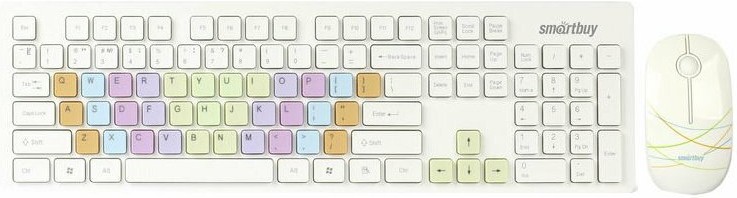 

Мышь + клавиатура SmartBuy 218346AG [SBC-218346AG-W], Набор периферии SmartBuy 218346AG SBC-218346AG-W