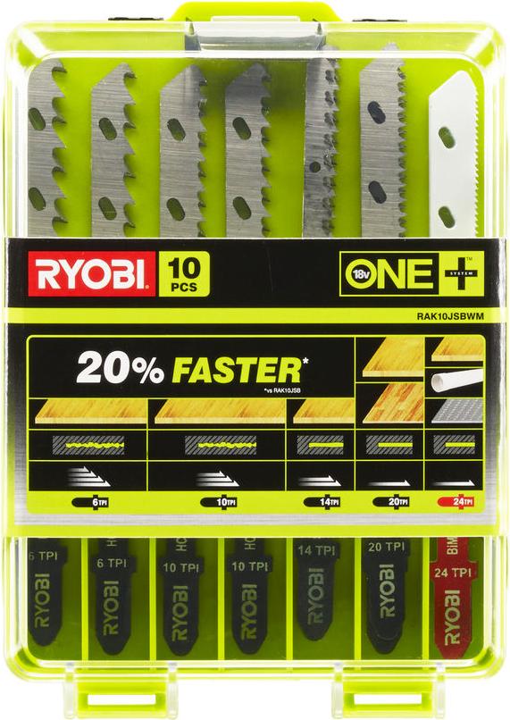 

Пилка для лобзика RYOBI RAK10JSBWM (10 шт) [5132002811], RAK10JSBWM (10 шт)