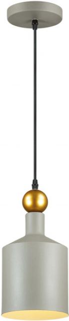 

Потолочный подвесной светильник Odeon Light 4086/1 серый/золотой Подвес Е27 1*40W BOLLI, Подвесной светильник Odeon Light 4086/1 серый/золотой Подвес Е27 1*40W BOLLI