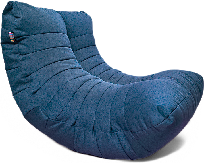

Бескаркасное кресло Loftyhome Кокон XL рогожка Bagama Denim