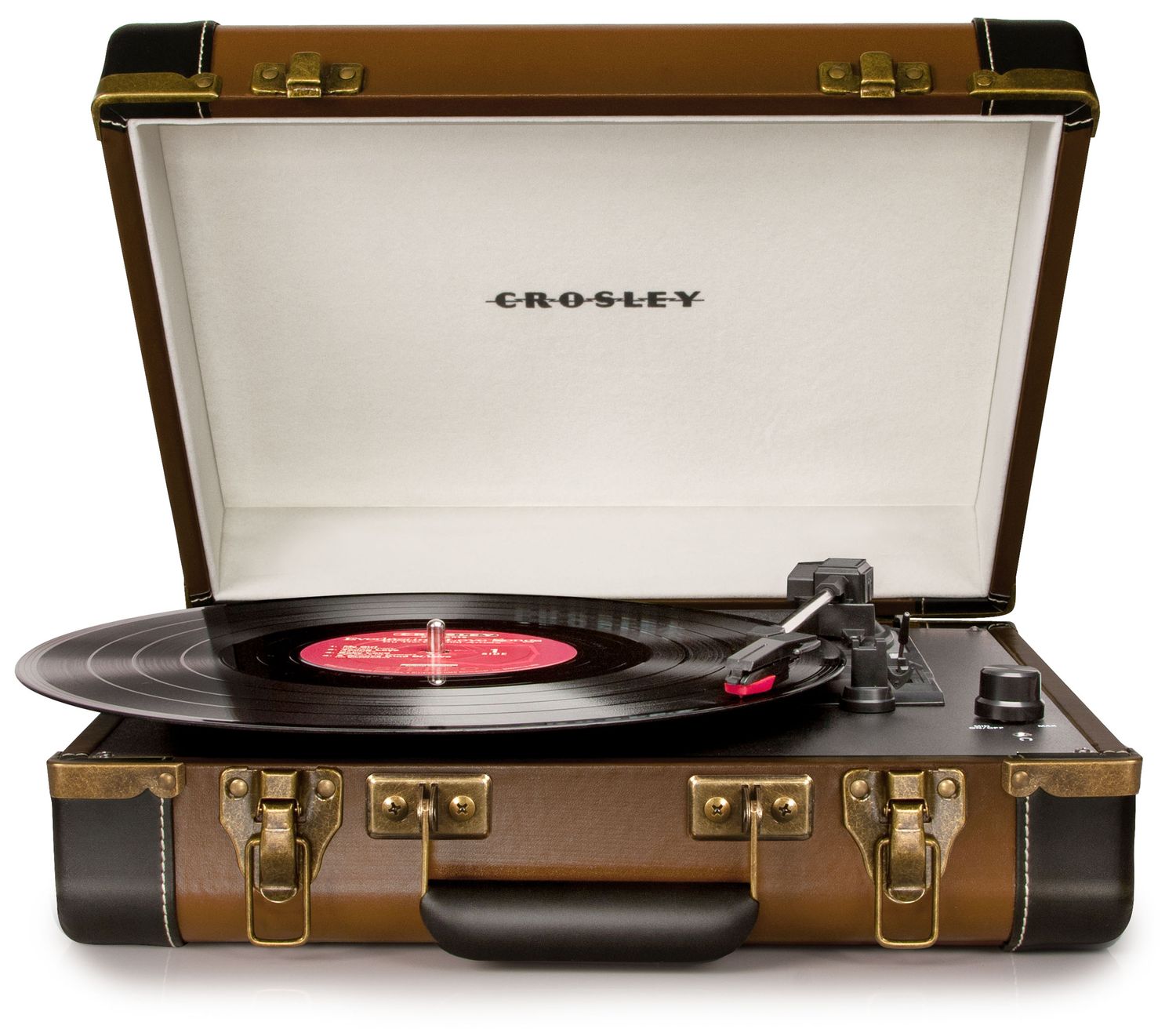 

Виниловый проигрыватель Crosley Executive Portable с Bluetooth Brown Black, Executive Portable с Bluetooth