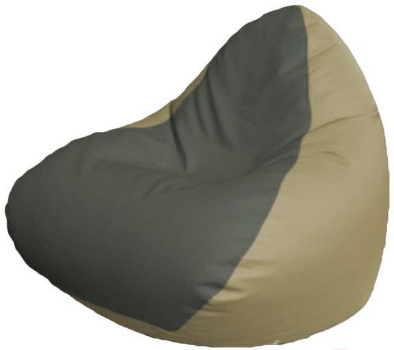 

Кресло-мешок Flagman Relax P2.3-100 серый/светло-бежевый, Бескаркасное кресло Flagman Relax P2.3-100 серый/светло-бежевый