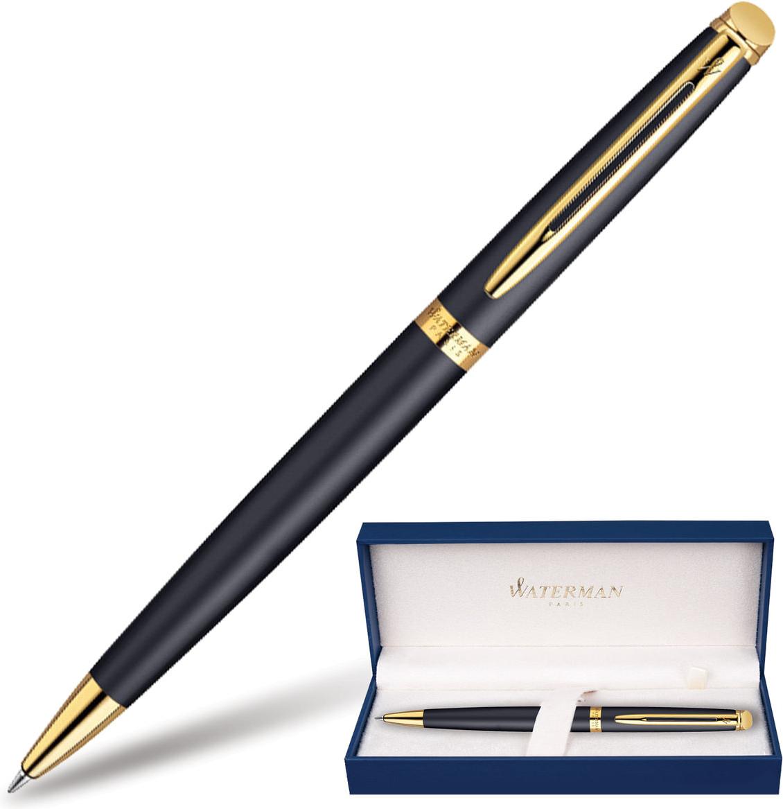 

Ручка шариковая Waterman Hemisphere GT M синие чернила коробка Matte Black [S0920770], Hemisphere GT M синие чернила коробка