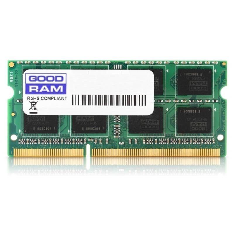 

Оперативная память GOODRAM 4GB DDR3 SO-DIMM PC3-10600 (GR1333S364L9S/4G), 4GB DDR3 SO-DIMM PC3-10600