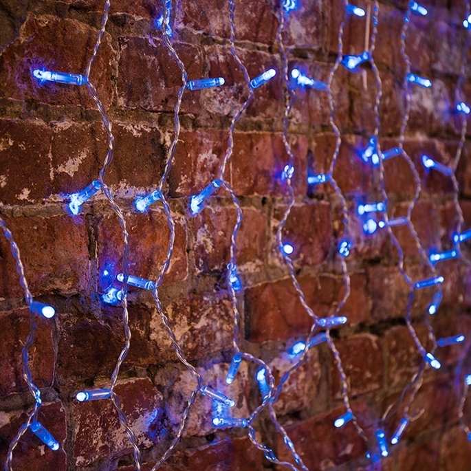 

Новогодняя гирлянда Neon-night Дождь 2x0.8m 160 LED Blue [235-103], Светодиодный занавес Neon-night Дождь 2x0.8m 160 LED 235-103 Blue