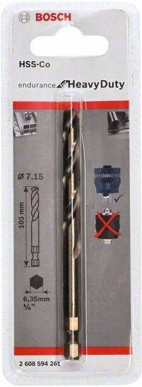 

Сверло Bosch Plus HSS-Co 7.15x105 мм [2.608.594.261], Сверло Bosch Plus HSS-Co 7.15x105 мм 2.608.594.261