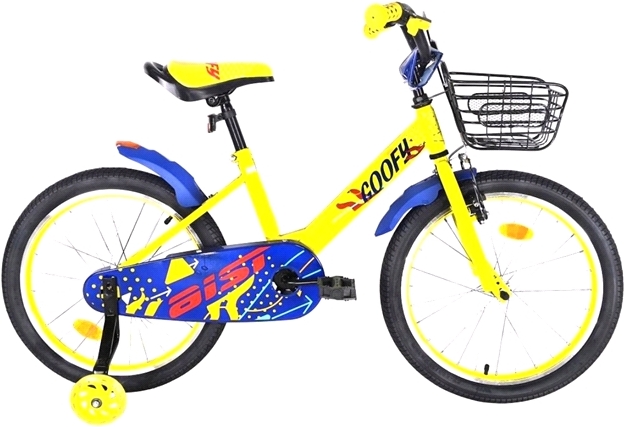 

Велосипед детский AIST Goofy 16'' 2021 желтый, Велосипед AIST Goofy 16 2021 желтый