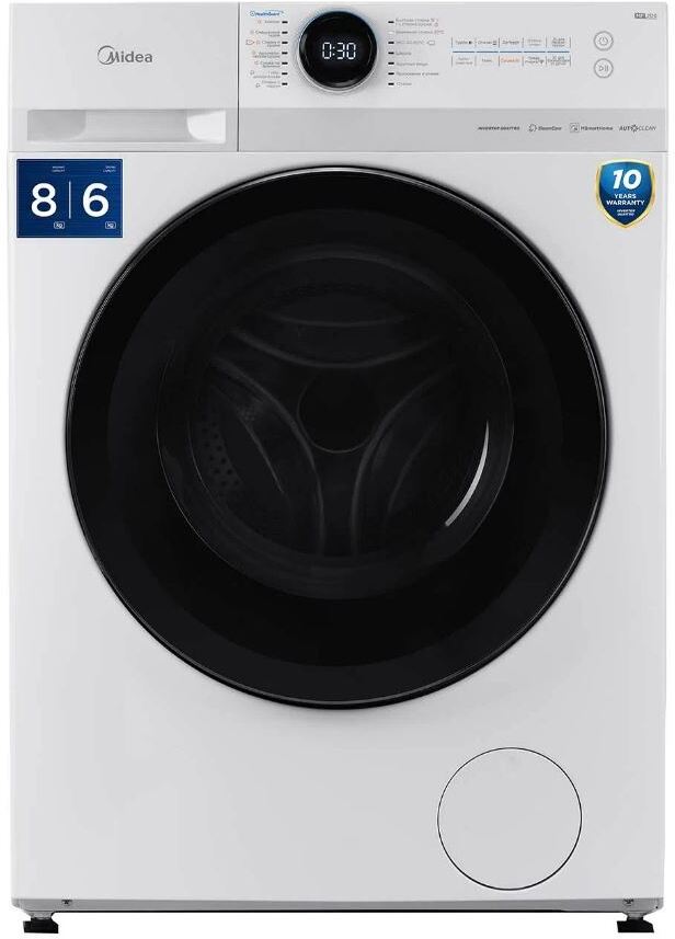 

Стирально-сушильная машина Midea MF200D80WBS/W-RU