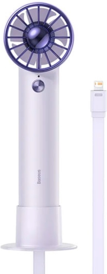 

Портативный вентилятор Baseus ACFX010105 Flyer Turbine Purple (BS-HF002), Портативный вентилятор Baseus ACFX010105 Flyer Turbine Handheld Fan High Capacity (аккумулятор 4000 мА/ч), интерфейс Type-C, (BS-HF002) Purple
