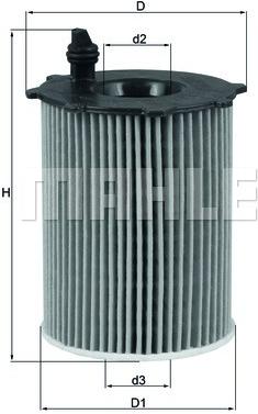 

Фильтр масляной Knecht/Mahle OX171/2D1, OX171/2D1