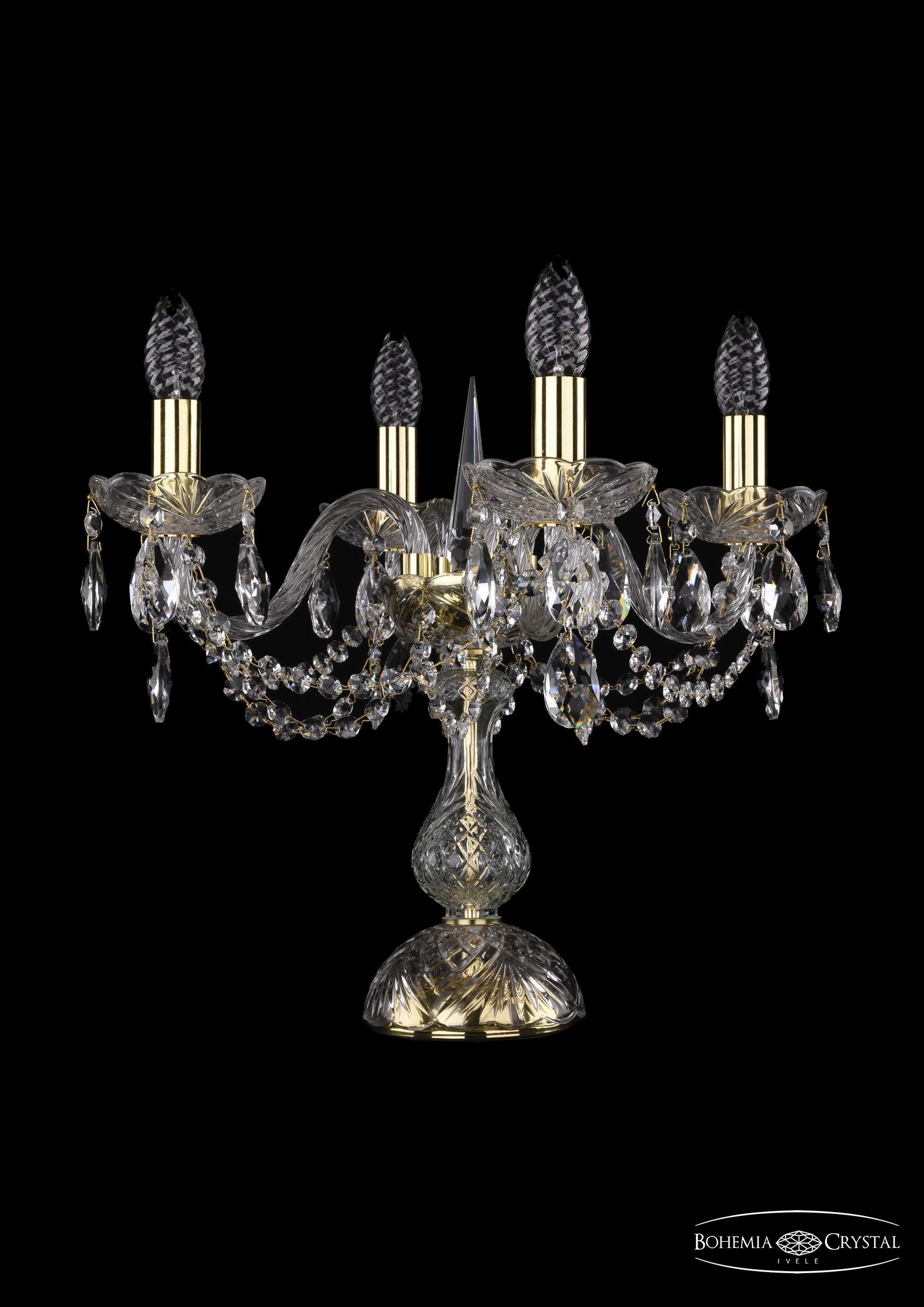 

Подвесная люстра Bohemia Ivele Crystal 1402L/4/141-39/G, Настольная лампа Bohemia Ivele Crystal 1402L/4/141-39/G
