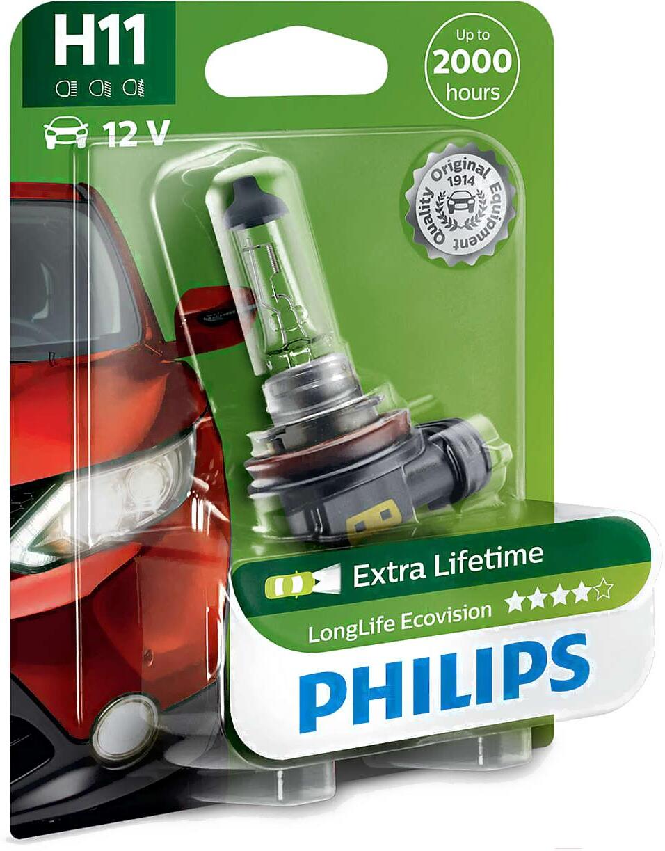 

Автомобильная лампа Philips H11 12362LLECOB1