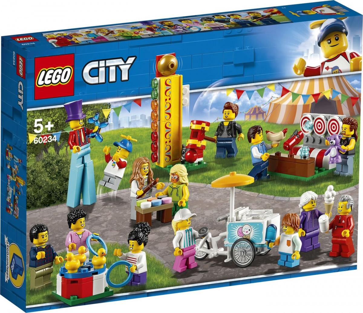 

Конструктор LEGO CITY 60234 Комплект минифигурок Весёлая ярмарка, CITY Комплект минифигурок Весёлая ярмарка