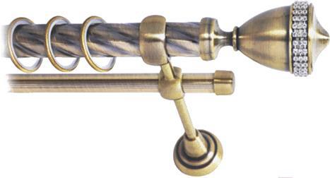 

Карниз Lm Decor Кубок 110 2р витой 25/16мм 1.8м антик, Кубок 110 2р витой 25/16мм 1.8м