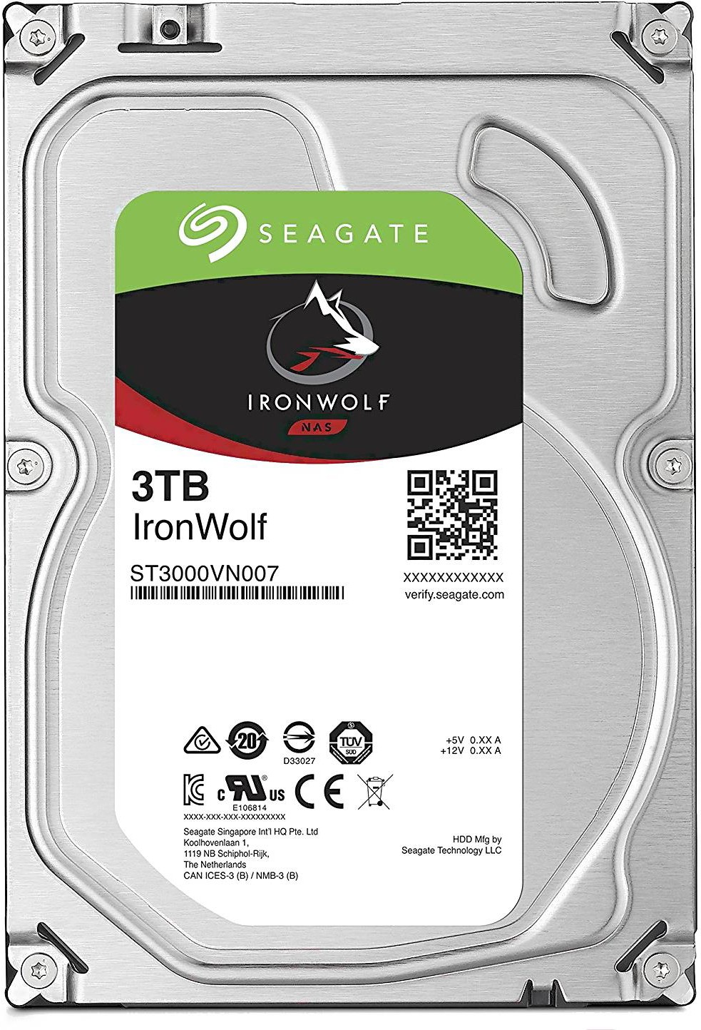 

Жесткий диск Seagate IronWolf Pro 3TB [ST3000VN007], Жесткий диск Seagate 3Tb ST3000VN007