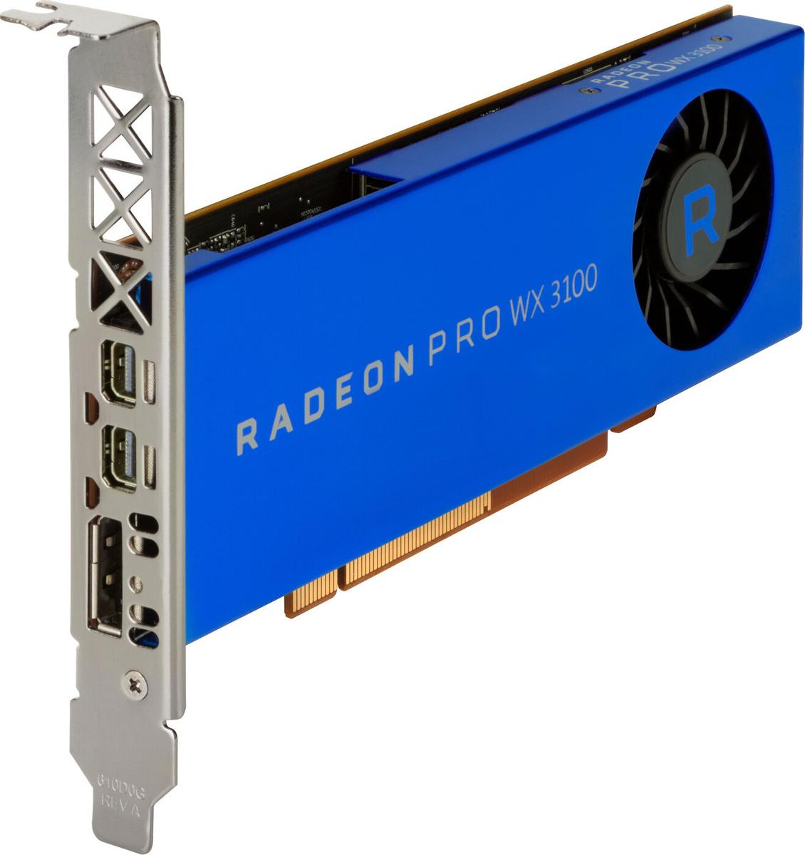 

Видеокарта HP Radeon Pro WX 3100 4GB (2TF08AA), Radeon Pro WX 3100 4GB Graphics