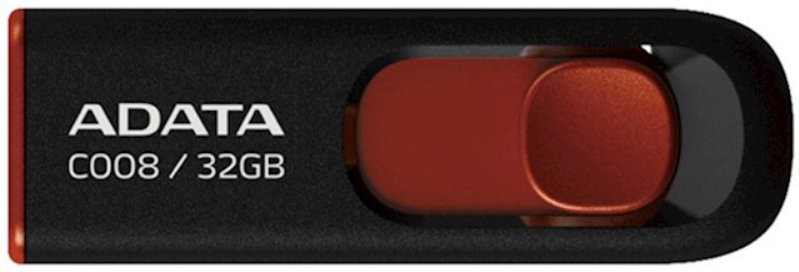 

Накопитель USB-Flash (флешка) A-Data Classic C008 32GB Black/Red