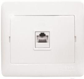 

Розетка EKF София-1 RJ-45 белый, София-1 RJ-45