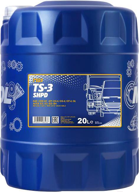 

Моторное масло Mannol TS-3 Truck Special 10W40 SHPD 20л [MN7103-20], Моторное масло Mannol TS-3 Truck Special 10W40 SHPD 20л MN7103-20