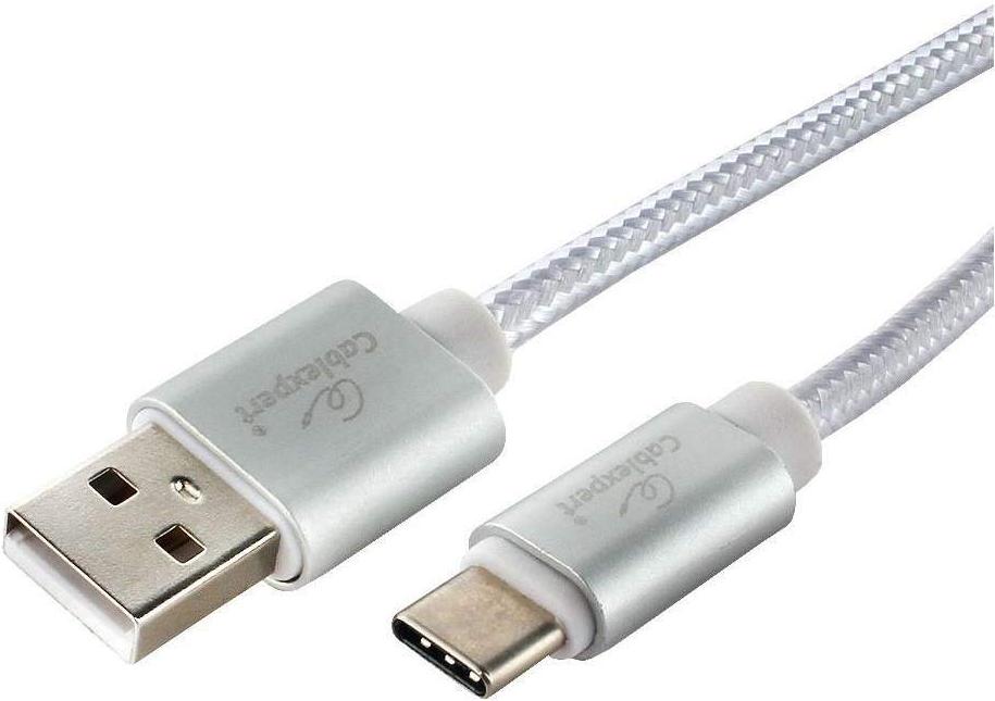 

Кабель USB2.0 Cablexpert CC-U-USBC02S-1M серебристый, CC-U-USBC02S-1M