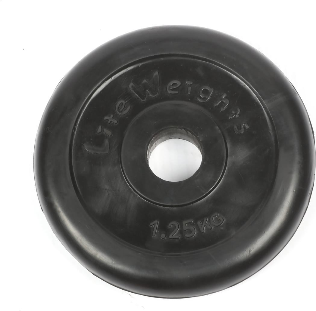 

Диск для штанги Lite Weights обрезиненный 2471LW 26мм 1.25кг черный, обрезиненный 2471LW 26мм 1.25кг