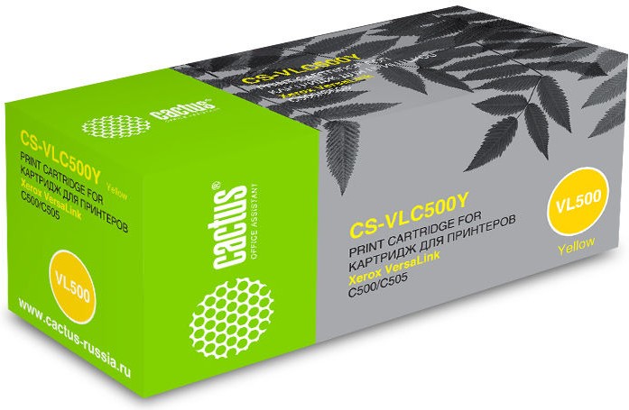 

Картридж лазерный CACTUS CS-VLC500Y желтый (106R03879)