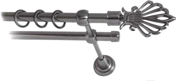 

Карниз Lm Decor Веер 006 2р гладкий 1.8м антрацит, Веер 006 2р гладкий 16мм 1.8м