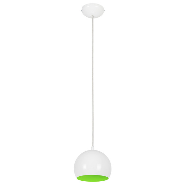 

Потолочный подвесной светильник Nowodvorski Люстра подвесная Nowodvorski BALL WHITE - GREEN FLUO 6472, Люстра подвесная Nowodvorski BALL WHITE - GREEN FLUO 6472