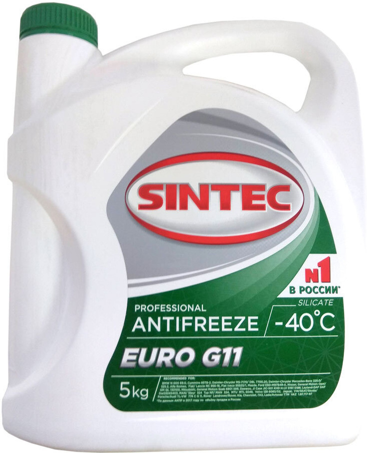 

Антифриз Sintec G11 Euro 5кг зеленый (800523)