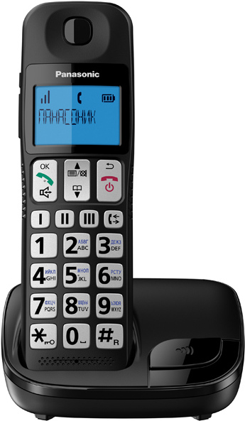 

Радиотелефон Panasonic KX-TGE110RUB, Р/Телефон Dect Panasonic KX-TGE110RUB черный