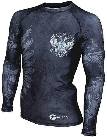 

Рашгард RuscoSport MMA Black Herb детский M, MMA Black Herb детский M