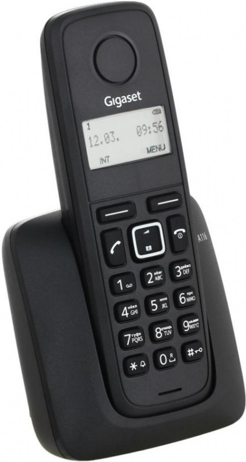 

Р/Телефон Dect Gigaset A116 черный