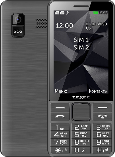 

Мобильный телефон TeXet TM-D324 серый (126895), Мобильный телефон Texet TM-D324 126895 серый
