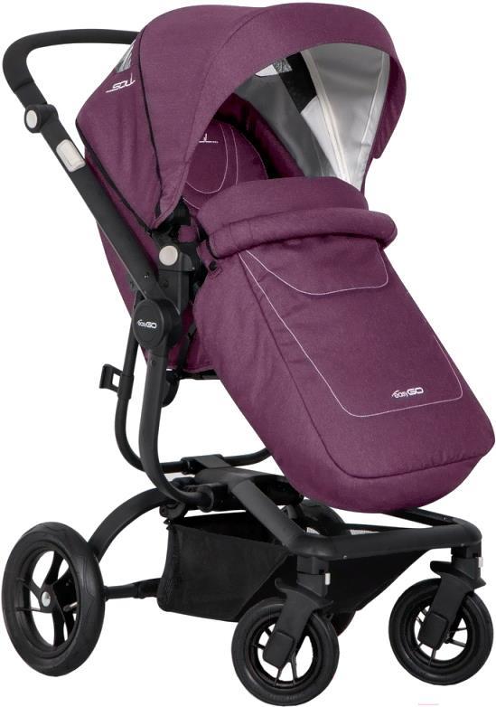 

Коляска прогулочная книга EasyGo Soul Purple, Детская коляска EasyGo Soul прогулочная Purple