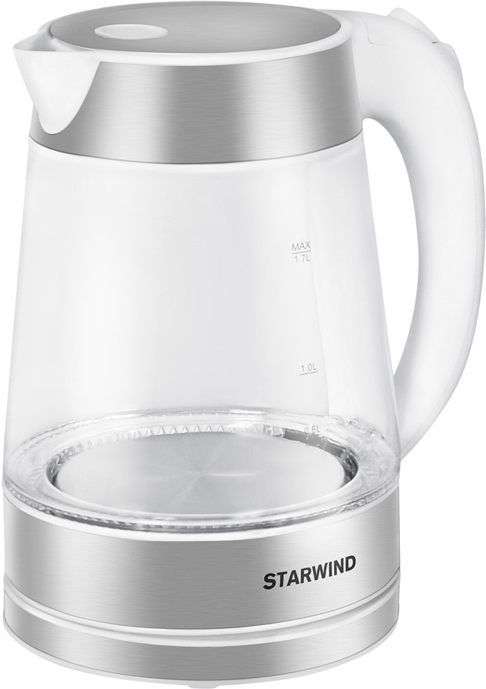 

Электрочайник StarWind SKG2011 белый/серебристый, Электрочайник StarWind SKG2011
