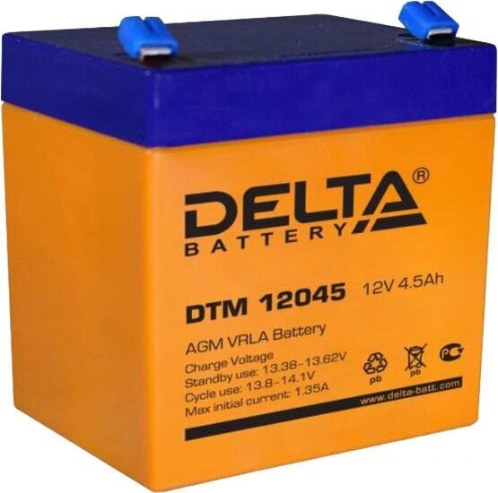 

Аккумулятор для ИБП Delta DT 12045 12В/4.5 А·ч, Аккумулятор для ИБП Delta Vision DT 12045 F2 (12В/4.5 А·ч)