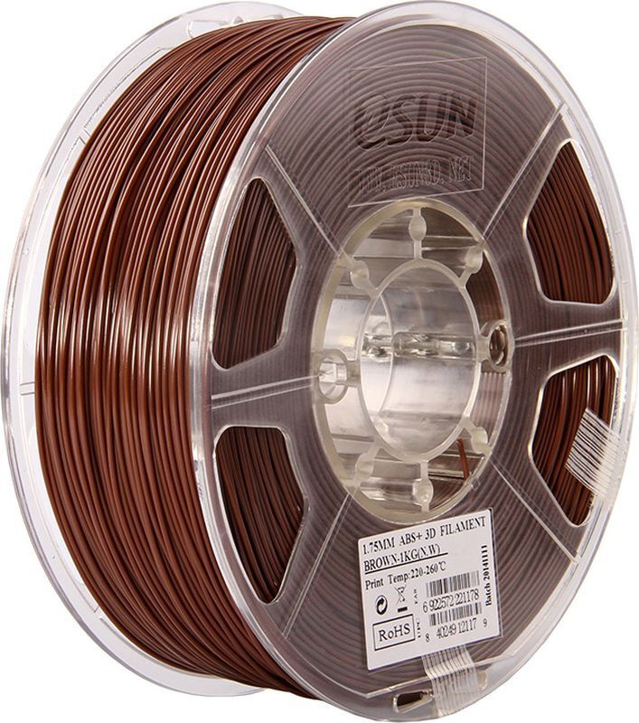 

Пластиковая нить eSUN ABS+ 1,75 мм Brown (ABS+175C1)