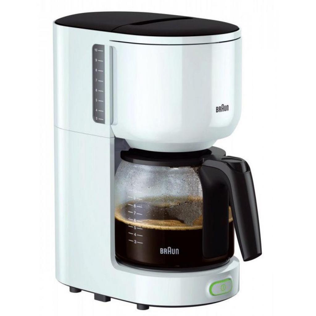 

Капельная кофеварка Braun KF3100 WH, Кофеварка Braun KF3100WH 0X13211017 белый