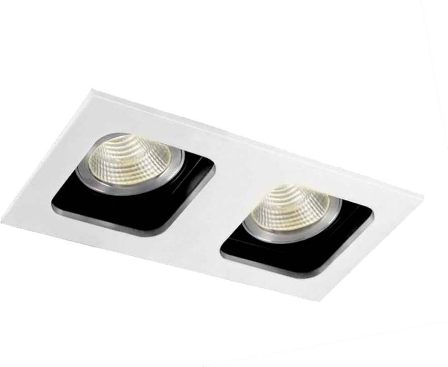 

Встраиваемый точечный светильник Donolux DL18614/02WW-SQ White/Black