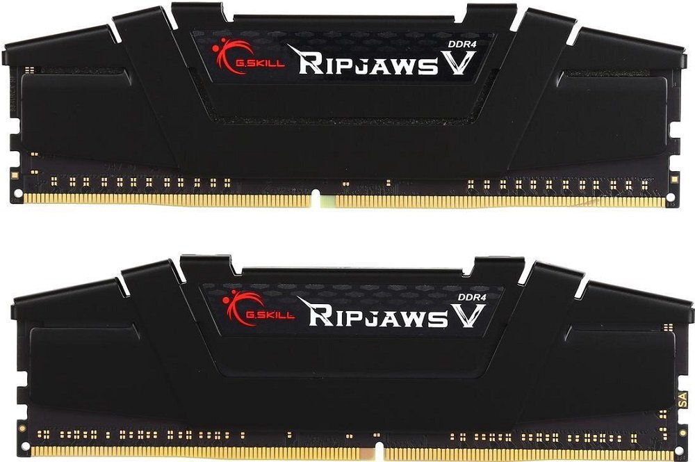 

Оперативная память G.Skill Ripjaws V 16GB DDR IV KiTof2 PC-25600 [F4-3200C16D-16GVKB], Оперативная память G.SKILL Ripjaws V 2x8GB DDR4 PC4-25600 (F4-3200C16D-16GVKB)