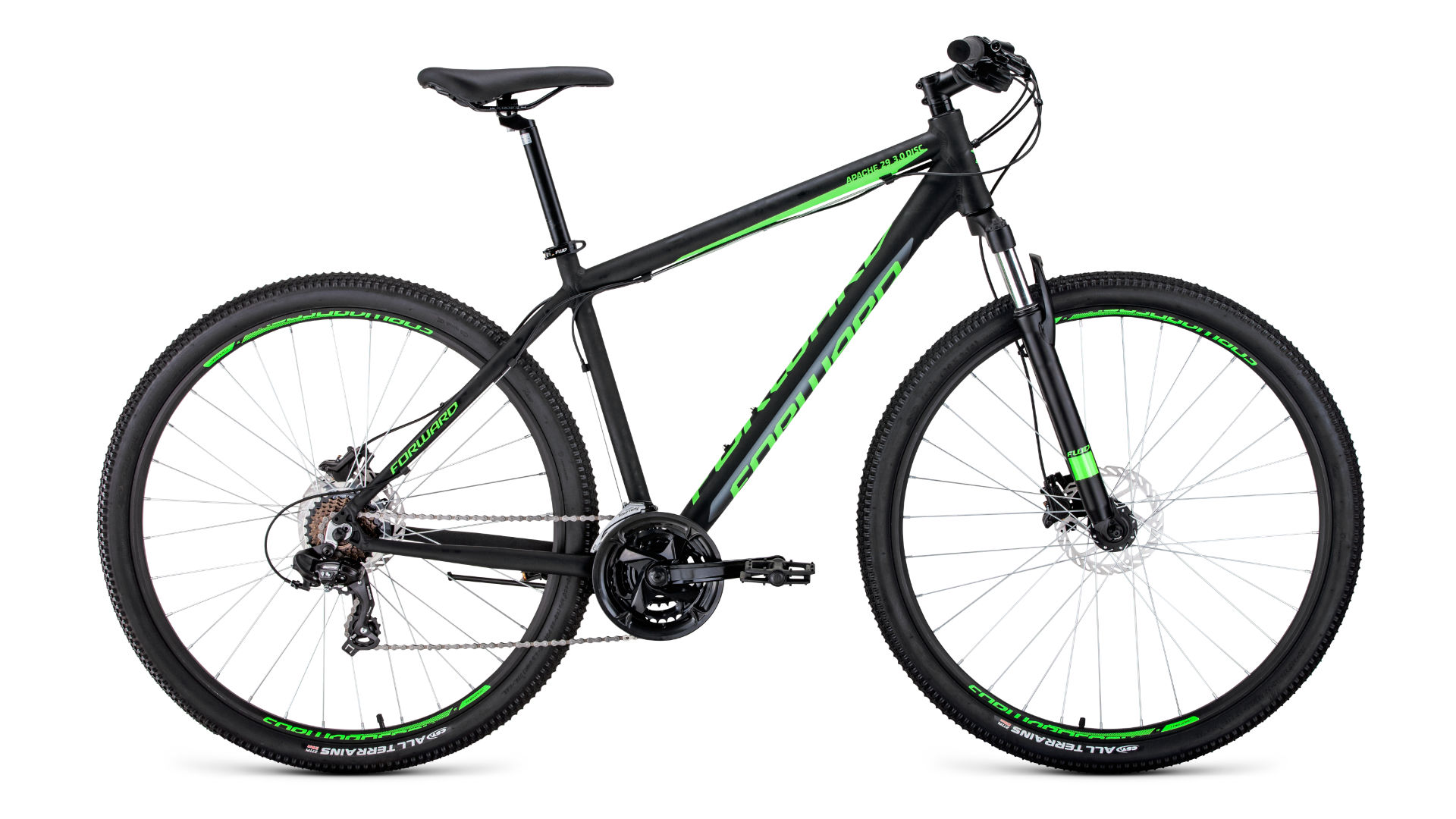 

Велосипед Forward Apache 29'' 3.0 Disc рама 17 дюймов 2020 черный/светло-зеленый [RBKW0M69Q006], Apache 29 3.0 Disc 2020 17'