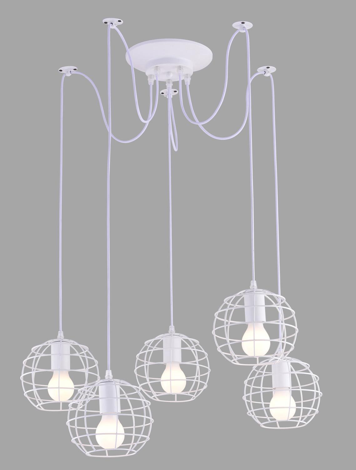 

Потолочный подвесной светильник ARTE Lamp A1110SP-5WH, Подвесной светильник Arte Lamp A1110SP-5WH